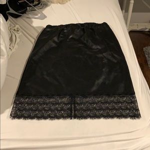 Michael Kors leather and lace skirt